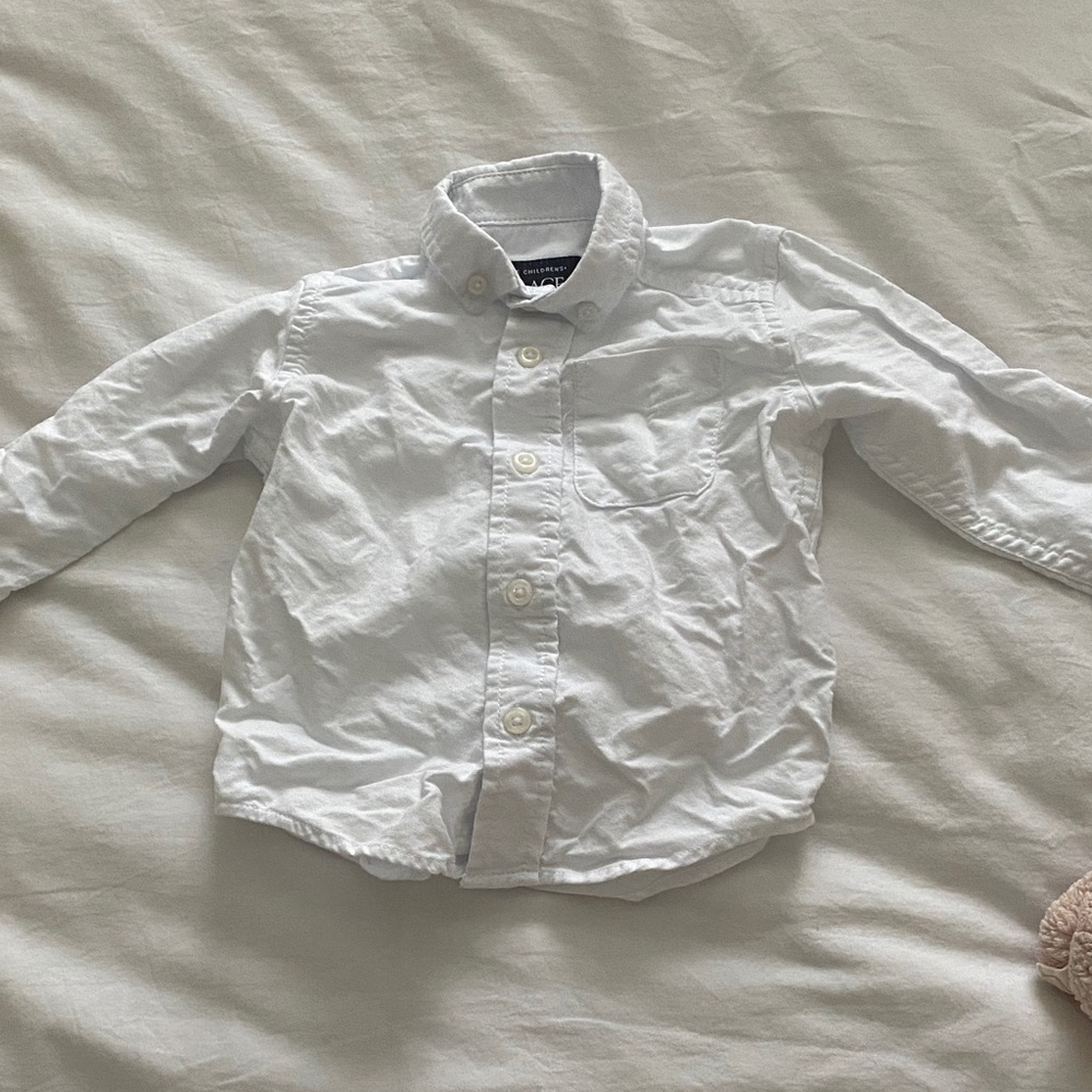 The Children's Place White Button-Down Shirt for Kids